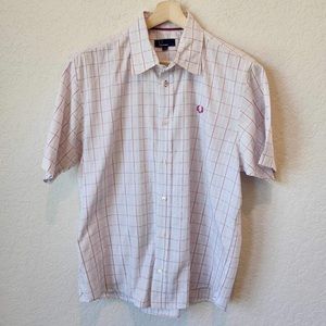 Fred Perry Button Down Shirt Size Large